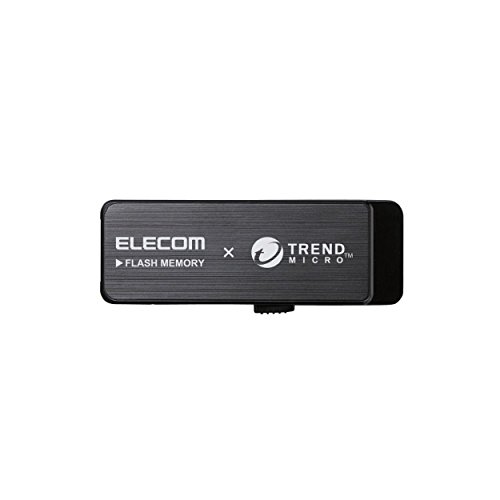 Elecom USB flash drive 16GB USB3.0 Trend Micro anti-virus software installed [Black] MF-TRU316GB (Japan Import)