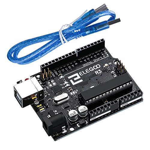 ELEGOO Mega de 2560 UNO R3 Tarjeta Placa con Cable USB y Microcontrolador Compatible con Arduino IDE Proyectos Cumple con RoHS