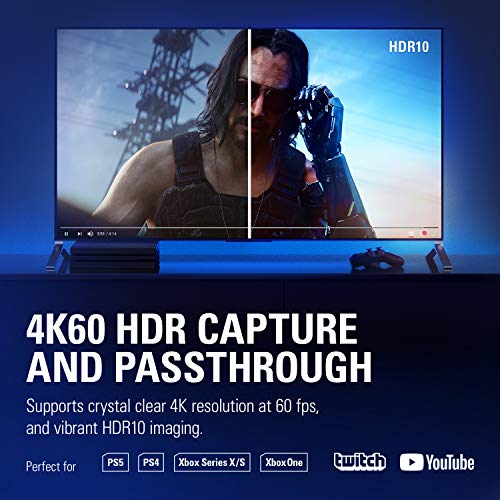 Elgato 4K60 Pro MK.2, Pcie Tarjeta De Captura, Captura A 4K60 Hdr10, Traspaso Sin Retardo + CAM Link 4K, Transmite Y Graba con Cámara De Fotos O Vídeo