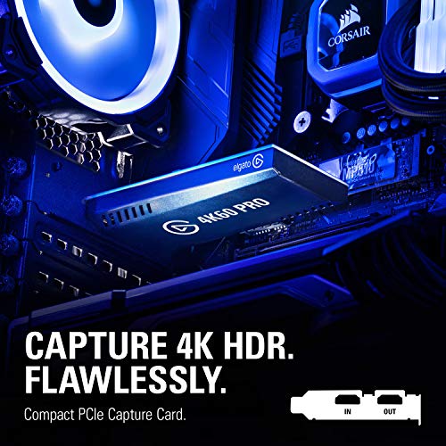 Elgato 4K60 Pro MK.2, Pcie Tarjeta De Captura, Captura A 4K60 Hdr10, Traspaso Sin Retardo + Stream Deck - Controlador para Contenido En Directo