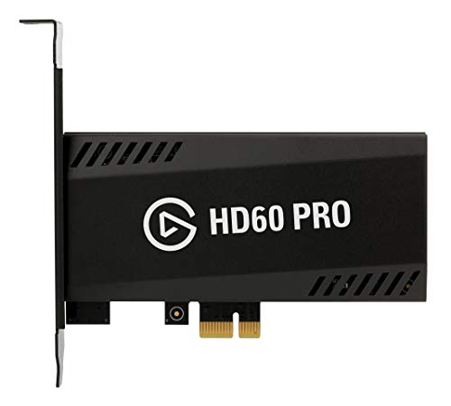 Elgato Game Capture HD60 Pro - Capturadora de juegos (Xbox 360, PlayStation o Nintendo) con una imagen a 1080p y 60 fps, tecnología de baja latencia, codificación H.264, PCIe, Negro
