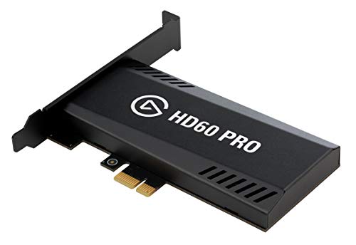 Elgato Game Capture HD60 Pro - Capturadora de juegos (Xbox 360, PlayStation o Nintendo) con una imagen a 1080p y 60 fps, tecnología de baja latencia, codificación H.264, PCIe, Negro