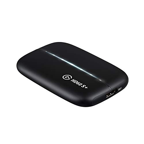 Elgato Hd60 S+, Tarjeta De Captura, Captura A 1080P60 Hdr10 + CAM Link 4K, Transmite Y Graba con Cámara De Fotos O Vídeo, 1080P60, 4K/30 Fps, Hdmi, USB 3.0, Videollamadas, Teletrabajo, Zoom, Teams