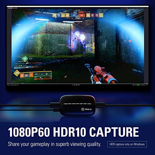 Elgato Hd60 S+, Tarjeta De Captura, Captura A 1080P60 Hdr10 + CAM Link 4K, Transmite Y Graba con Cámara De Fotos O Vídeo, 1080P60, 4K/30 Fps, Hdmi, USB 3.0, Videollamadas, Teletrabajo, Zoom, Teams