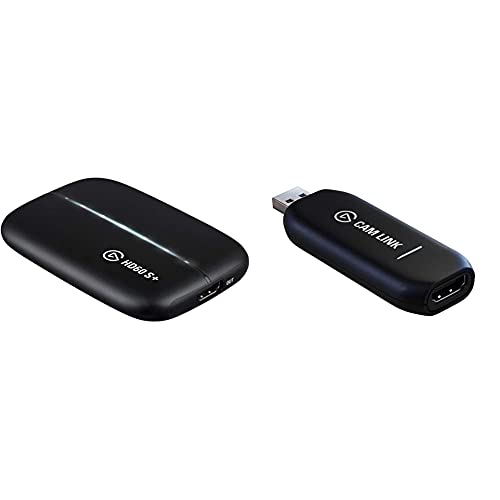 Elgato Hd60 S+, Tarjeta De Captura, Captura A 1080P60 Hdr10 + CAM Link 4K, Transmite Y Graba con Cámara De Fotos O Vídeo, 1080P60, 4K/30 Fps, Hdmi, USB 3.0, Videollamadas, Teletrabajo, Zoom, Teams