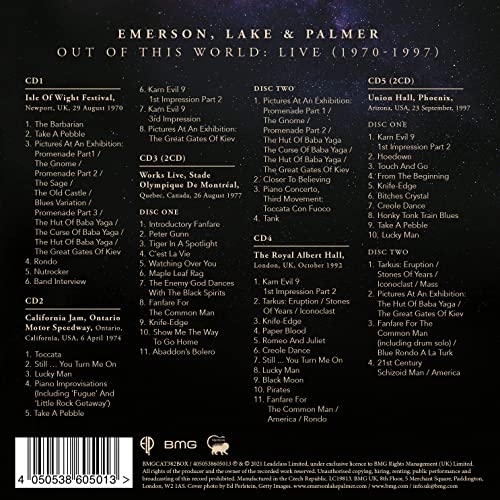 Emerson Lake & Palmer - Out Of This World Live(1970-1997) 7 CD´S