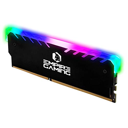 EMPIRE GAMING - Guardian M201 Disipador de Calor para Memoria RAM DDR DDR3 DDR4 - PC Gaming Radiador RGB Sync Direccionable -Refrigerador Aluminio para Memoria -Intel y AMD
