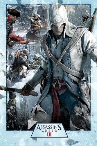 Empire Interactive - Póster de Assasins Creed III (2 Marcos, plástico, 62 cm)