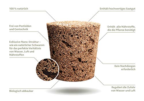 Emsa M5261200 Cebolleta de sustrato Click and Grow, paquete de recarga para Smart Garden, juego de 3