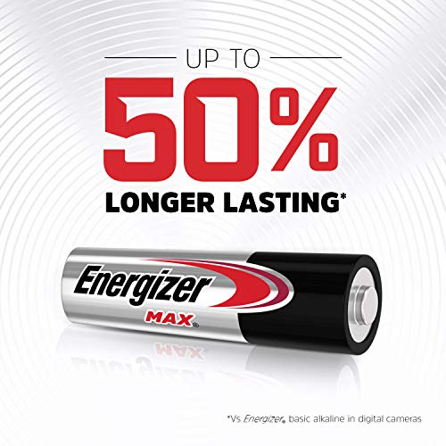 Energizer - Pack de 16 pilas alcalinas MAX AA LR6, 50% más de rendimiento