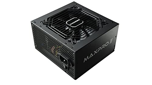 ENERMAX Maxpro II ATX EMP600AGT-C - Fuente de alimentación para PC (600 W, 80 Plus, 230 V, UE no Modular, con Circuito de protección de 5 vías), Color Negro