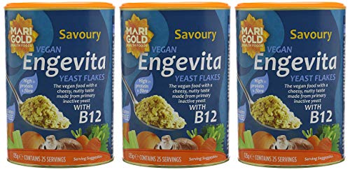 Engevita Savoury Yeast Condiment With B12 125 g (Pack of 3)