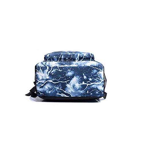 Enorme Almacenamiento de Viaje Escolar al Aire Libre Senderismo Escalada Mochila Luminosa Ideal Versátil Bolso de Hombro Luminoso para Estudiantes (Lightning Blue)