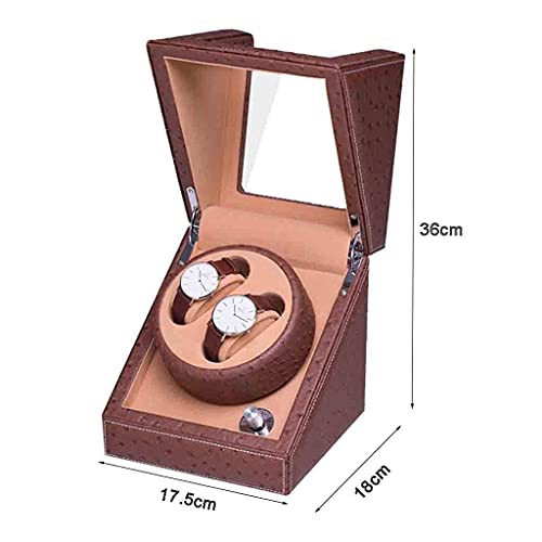 Enrollador de reloj automático doble Mute Motor Manager Máquina de almacenamiento de bobinado automático Caja de presentación de almacenamiento 5 modos de rotación Almohada de reloj suave y flexible R