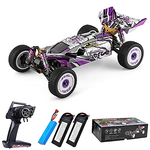 Entrega en 3~7 Días, WLtoys 124019 RC Coche 55km/h, 2600mAh Actualización de batería 30 Minutos, 1:12 Vehículo Todoterreno 4WD, Racing ​Offroad Drift de Alta Velocidad Car (3 Pilas)