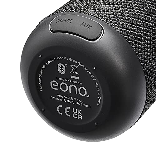 Eono by Amazon - Altavoz Bluetooth con impermeabilidad IPX5, con tecnología de sonido HARMAN