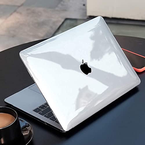 EooCoo Funda para 2020 2019 2018 MacBook Air 13 Pulgadas M1 A2337 A2179 A1932, Cubierta de Plástico Dura Carcasa para Nuevo MacBook Air 13 con Retina Pantalla y Touch ID - Cristal Transparente