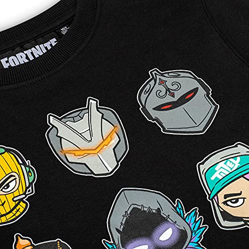 Epic Games Fortnite - Sudadera de niño para niño, color negro 6 Skin Negro 12 años