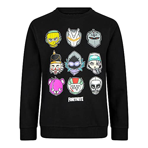 Epic Games Fortnite - Sudadera de niño para niño, color negro 6 Skin Negro 12 años