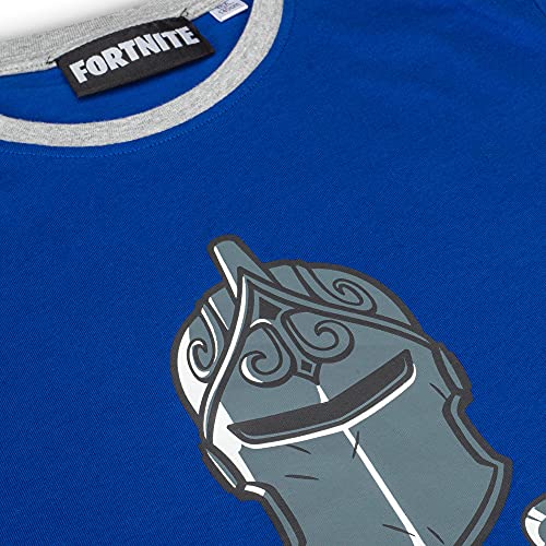 Epic Gamess Camiseta Fortnite Casco y Armas Azule - Camiseta Fortnite Manga Corta Color Azul (Azul, 10 años)