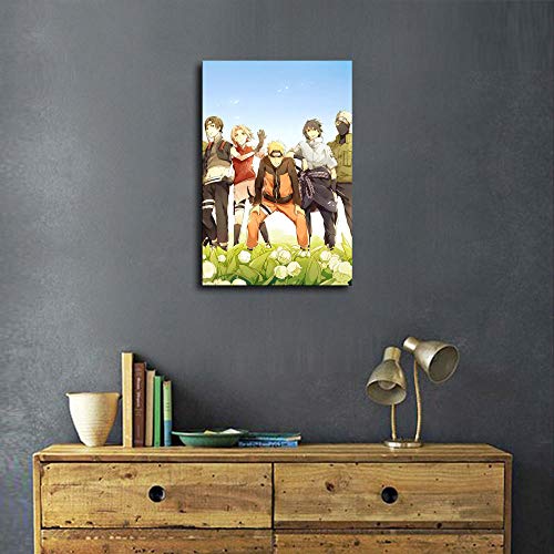 Equipo 7 Naruto Shippuden - Lienzo decorativo para pared y póster moderno para dormitorio familiar