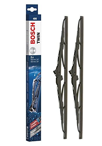 Escobilla limpiaparabrisas Bosch Twin 400, Longitud: 400mm/400mm – 1 juego para el parabrisas (frontal)