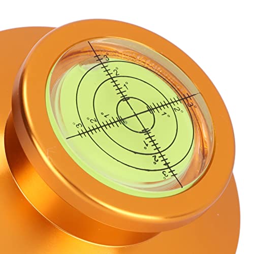 Estabilizador de la Plataforma Giratoria, Abrazadera del Tocadiscos de Vinilo, Elimina la Vibración de los Registros Deformados, Detecta Si el Tocadiscos Es Estable(Tirano de oro)