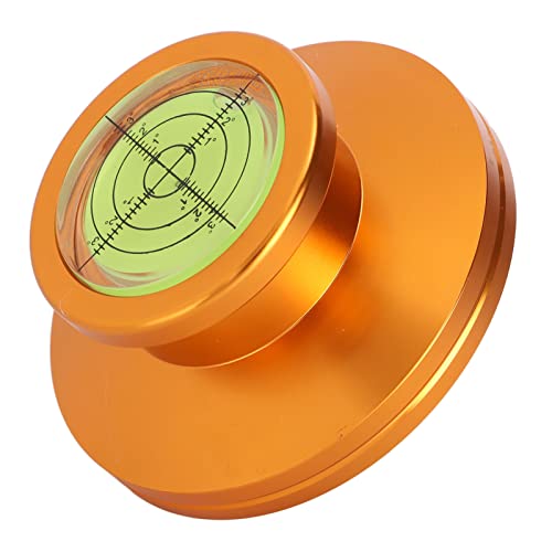 Estabilizador de la Plataforma Giratoria, Abrazadera del Tocadiscos de Vinilo, Elimina la Vibración de los Registros Deformados, Detecta Si el Tocadiscos Es Estable(Tirano de oro)