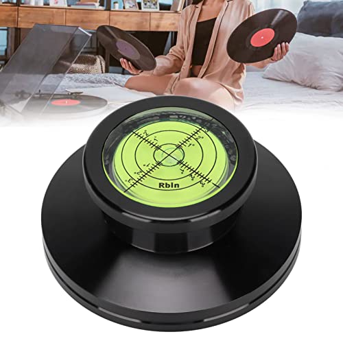 Estabilizador de Peso de Registro, Estabilizador de Disco LP de Aleación de Aluminio Estabilizador de Abrazadera de Vinilo para Plataforma Giratoria, para Reproductor de Discos LP de Disco de(negro)