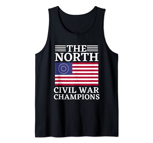 Estados Confederados Bandera Historia Americana Guerra Civil del Norte Camiseta sin Mangas