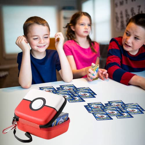 Estuche Cartas Pokémon Coleccionables. Tarjetero Vmax, GX, UNO, Yu-Gi-Oh, MTG Magic, Animal Crossing, Exploding Kittens, Skip-Bo. Cartera para 400 Cartas Pokémon con Cremallera.