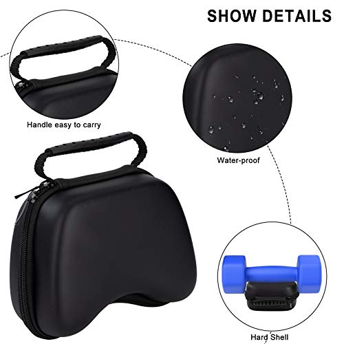 Estuche Portátil para Mando Protección Funda de Viaje para Controller EVA Duradero Bolsa de Almacenamiento para Controlador de Xbox One Switch Pro PS5 PS4 15.5*11*7 cm