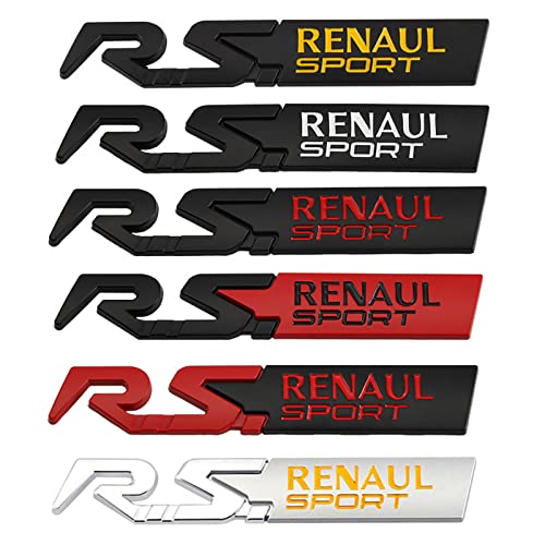 Etiqueta engomada del Coche RS GT Sport Emblem Decal, para Renault Clio Megane Scenic Laguna Logan Koleos Sandero Safrane Velsatis Arkana Talisman