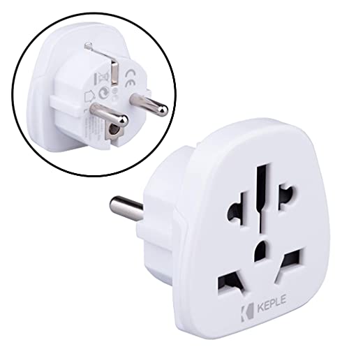 EU Europe European Adapter Plug Viaje Tipo F/C to a Spain France Italy IT Germany Portugal Denmark Greece Poland Turkey to UK USA US AUS Adaptador Universal Adaptor Enchufe Internacional 3 Pin