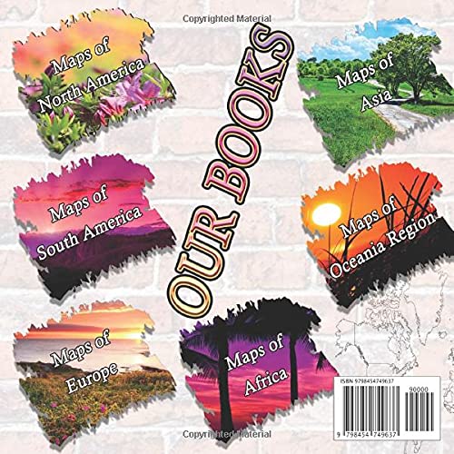 Europe Continent map series full premium color interior 440 Pages with beautiful layout: Learning to draw maps all the countries in this series