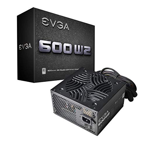 EVGA PSU 600W, W2, Blanco, 6PCS, EU