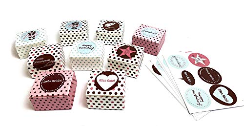 ewtshop® 40 Unidades en 5 Diferentes diseños, Cajas de Regalo, Cajas de Bombones, Souvenir, Giveaways