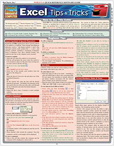 Excel Tips & Tricks (Quick Study Computer)