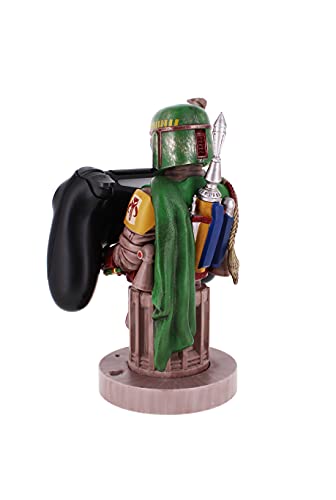 Exquisite Gaming - Cable Guy Boba Fett, Star Wars, Soporte de sujeción y carga para mando de consola y/o smartphone de tu personaje favorito con licencia de Disney, Producto con licencia oficial