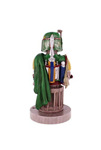 Exquisite Gaming - Cable Guy Boba Fett, Star Wars, Soporte de sujeción y carga para mando de consola y/o smartphone de tu personaje favorito con licencia de Disney, Producto con licencia oficial