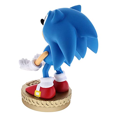 Exquisite Gaming - Cable Guy Sonic The Hedgehog edición 30 aniversario de Sega, Soporte de sujeción o Carga para Mando de Consola o Smartphone. Producto con Licencia Oficial Sega