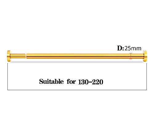 Extensible de acero inoxidable barra de colgar Polo , antideslizante , Nunca Rust , tensión Curtain Rods , tensión Hort metal de varilla con ninguna perforación requeridos , moderna ducha de oro Cor