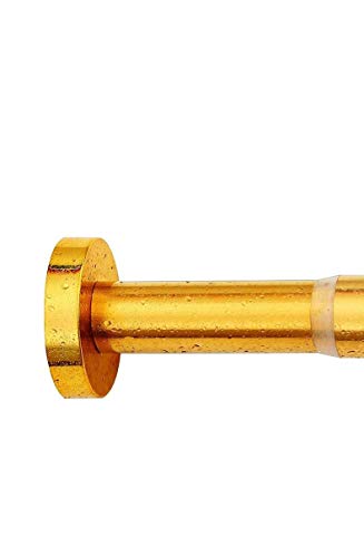 Extensible de acero inoxidable barra de colgar Polo , antideslizante , Nunca Rust , tensión Curtain Rods , tensión Hort metal de varilla con ninguna perforación requeridos , moderna ducha de oro Cor