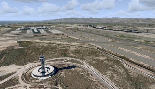 Extension de Flight Simulator Mega Airport Barcelona PC FS-X y 2004, en Español