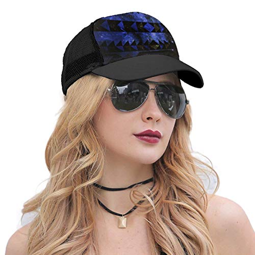 Exterior Nebula Astral Cluster Astronomía Mujeres Hombres Gorra de béisbol Ajustable Trucker Malla Plain Sombreros 6 Paneles Gorras Polo Estilo Dad Sombrero Unisex Negro