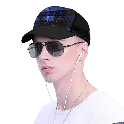 Exterior Nebula Astral Cluster Astronomía Mujeres Hombres Gorra de béisbol Ajustable Trucker Malla Plain Sombreros 6 Paneles Gorras Polo Estilo Dad Sombrero Unisex Negro