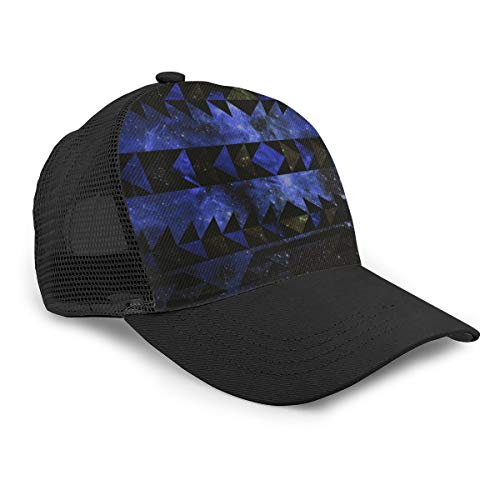 Exterior Nebula Astral Cluster Astronomía Mujeres Hombres Gorra de béisbol Ajustable Trucker Malla Plain Sombreros 6 Paneles Gorras Polo Estilo Dad Sombrero Unisex Negro