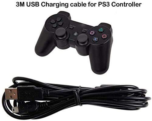 Extra Long 3m Micro USB PlayStation charging cable for Sony Playstation 3 / PS3 Controller Charger