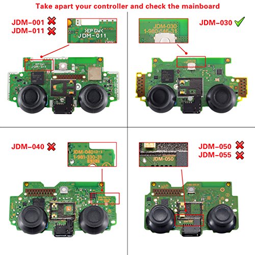 eXtremeRate 2 Pares de Gatillo Extensor L2 R2 Disparador de bontones Ajustables quickfire Trigger para Playstation 4 Control con JDM-030(Azul)
