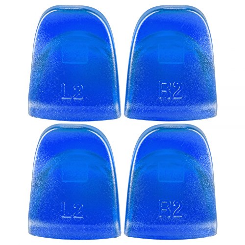 eXtremeRate 2 Pares de Gatillo Extensor L2 R2 Disparador de bontones Ajustables quickfire Trigger para Playstation 4 Control con JDM-030(Azul)